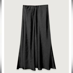 Oak + Fort Black Slip Skirt